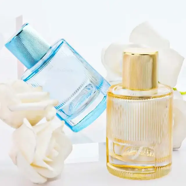 Color glass perfume bottles view 3