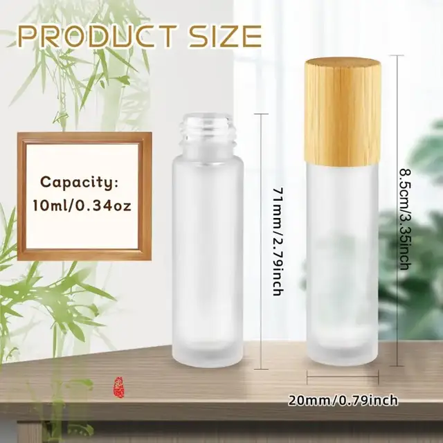 Bamboo-cap glass roll-ons view 2
