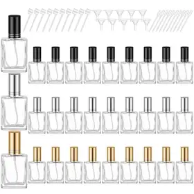 Empty perfume spray bottles
