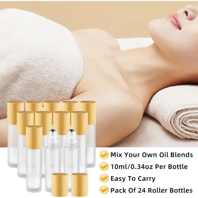 Bamboo-cap glass roll-ons view 4