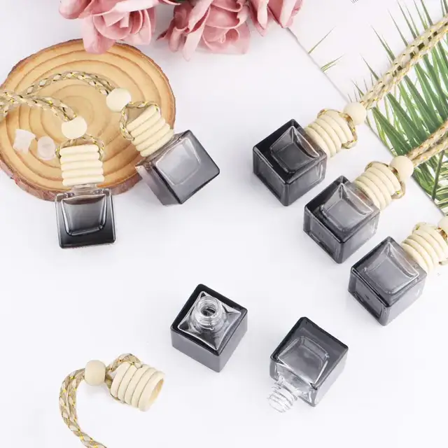 Square Glass Hanging Diffuser Bottles view 2