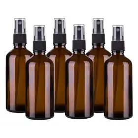 Amber Glass Perfume Spray Bottles