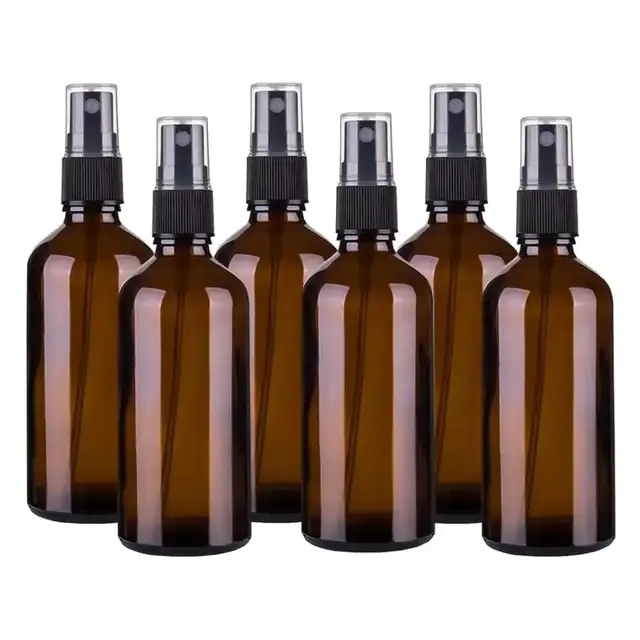 Amber Glass Perfume Spray Bottles