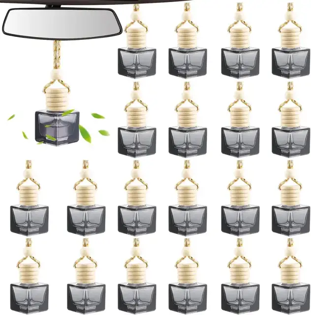 Square Glass Hanging Diffuser Bottles