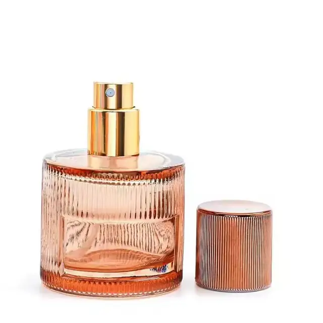 Color glass perfume bottles view 2